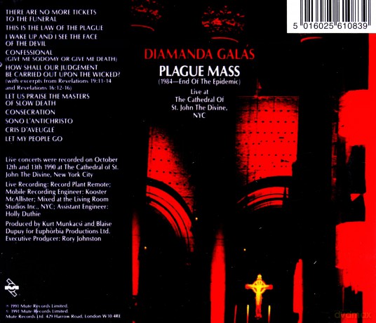 Diamanda Galas: Plague Mass [CD]