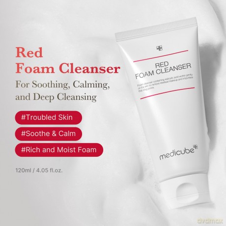 Medicube Cleansing foam against imperfections for oily and problematic skin Red Foam Cleanser 120 ml