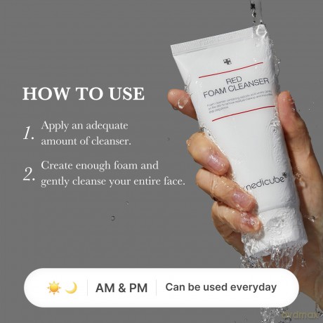 Medicube Cleansing foam against imperfections for oily and problematic skin Red Foam Cleanser 120 ml