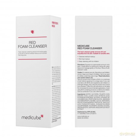 Medicube Cleansing foam against imperfections for oily and problematic skin Red Foam Cleanser 120 ml