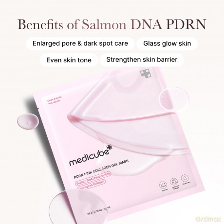 Medicube Collagen Gel Mask PDRN Pink (Collagen Gel Mask) 4 x 28 g