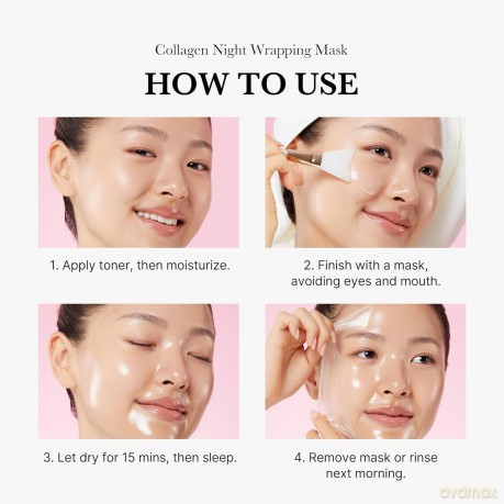 Medicube Innovative night face mask Collagen (Night Wrapping Mask) 75 ml