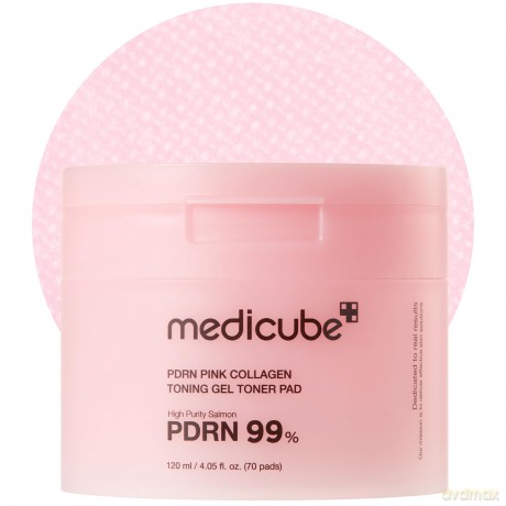Medicube PDRN Pink Collagen Toning Gel Toner Pads (70 pcs)