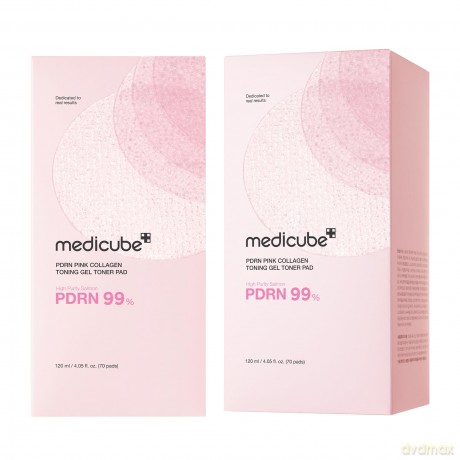Medicube PDRN Pink Collagen Toning Gel Toner Pads (70 pcs)