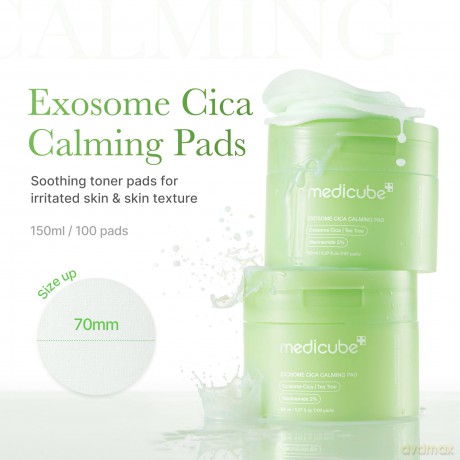 Medicube Soothing and hydrating toning pads for sensitive and problematic skin Exosome Cica (Calming Pad) 100 pcs