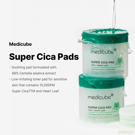 Medicube Super Cica Soothing Toner Pads (70 pcs)