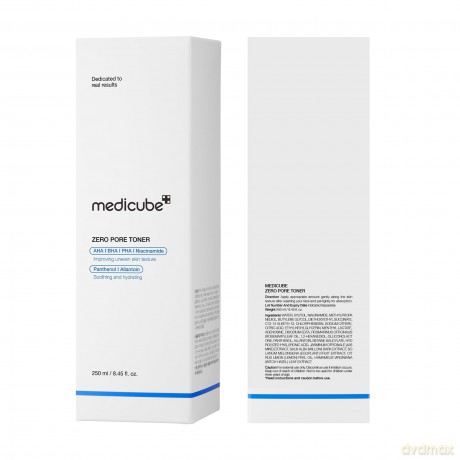 Medicube Zero Pore Hydrating and Exfoliating Facial Toner (Toner) 250 ml