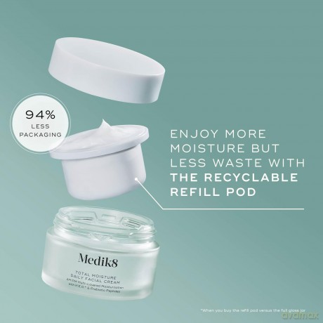 Medik8 Filling for moisturizing facial cream Total Moisture (Daily Facial Cream Refill) 50 ml