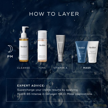 Medik8 Two-step night skin mask HEO Mask (Two-Step Overnight Mask) 2 x 50 ml