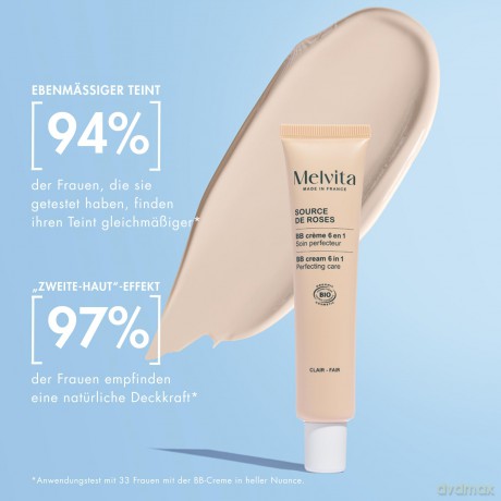 Melvita BB cream (BB Cream 6 in 1) 40 ml - Shade: Clair - Fair