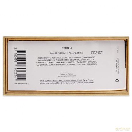Memo Corfu - woda perfumowana - Volume: 75 ml