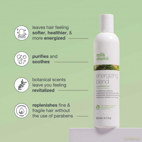 Milk Shake Energizing Blend Hydrating Hair Conditioner (Conditioner) - Volume: 300 ml