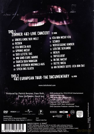 Tokio Hotel: Zimmer 483 - Live In Europe [2DVD]