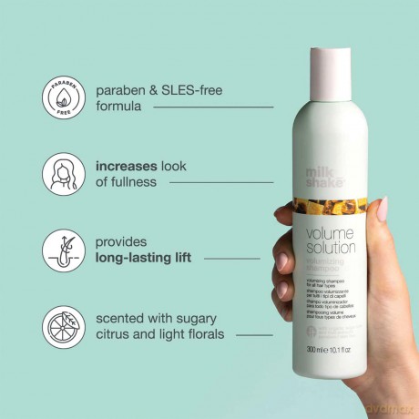 Milk Shake Shampoo for hair volume Volume Solution (Volumizing Shampoo) - Volume: 300 ml