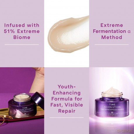 Missha Night cream against skin aging Time Revolution Night Repair (Ampoule Cream 5x) 50 ml