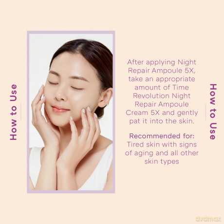 Missha Night cream against skin aging Time Revolution Night Repair (Ampoule Cream 5x) 50 ml