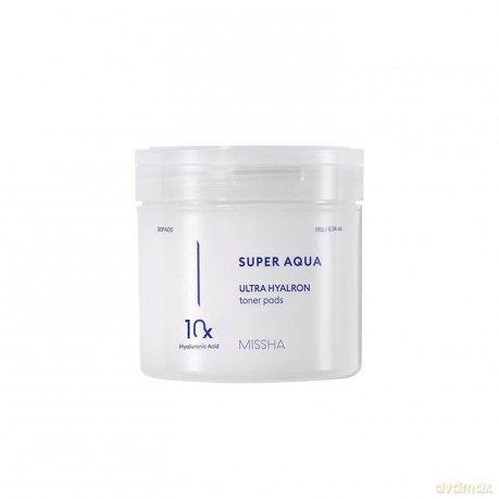 Missha Super Aqua Ultra Hyalron Hydrating Toner Pads (90 pcs)