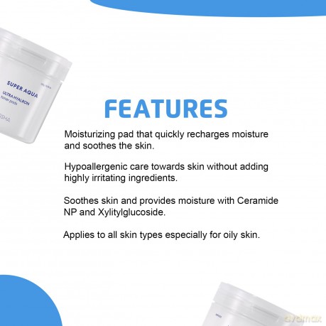 Missha Super Aqua Ultra Hyalron Hydrating Toner Pads (90 pcs)