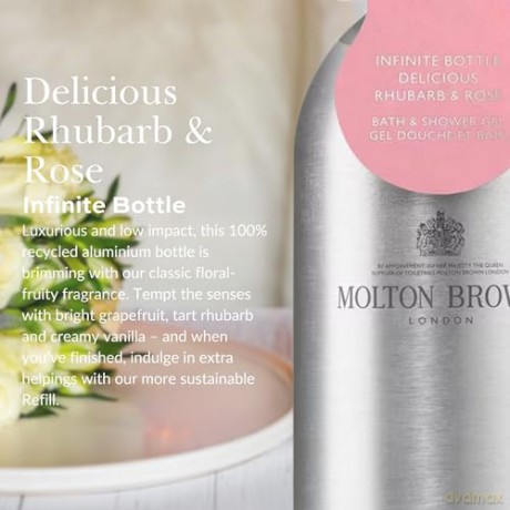 Molton Brown Bath and shower gel Infinite Bottle Delicious Rhubarb & Rose (Bath & Shower Gel) 400 ml