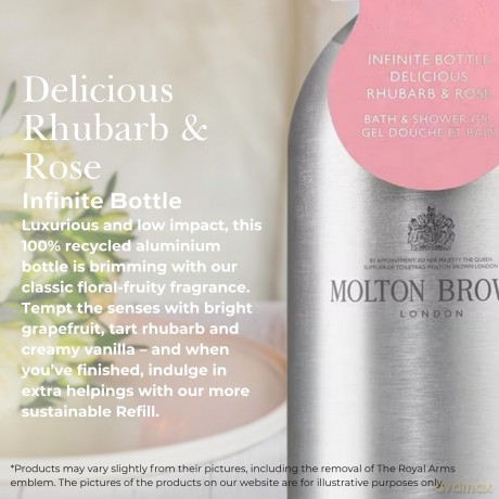 Molton Brown Bath and shower gel Infinite Bottle Delicious Rhubarb & Rose (Bath & Shower Gel) 400 ml