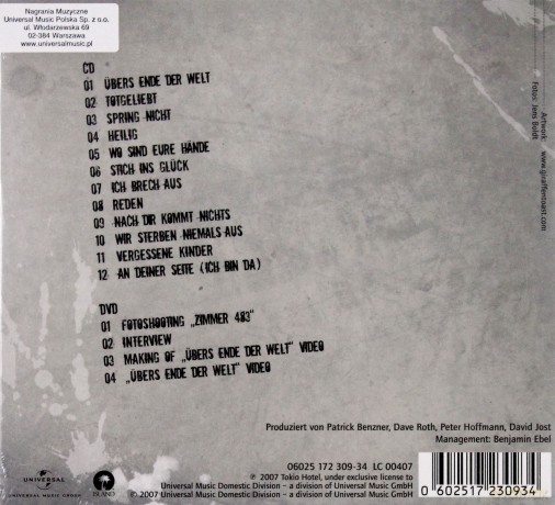 Tokio Hotel: Zimmer 483 Ltd Deluxe Uedit (digipack) [CD]+[DVD]