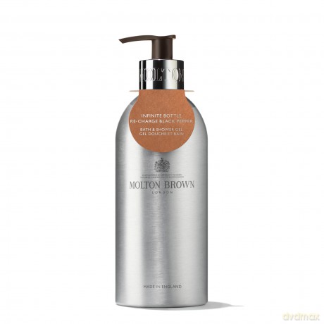 Molton Brown Re-Charge Black Pepper Bath and Shower Gel (Infinite Bottle) 400 ml