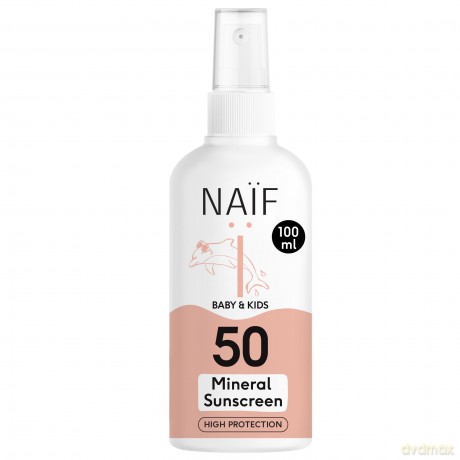NAIF Children´s sun protection spray SPF 50 (Mineral Sunscreen) 100 ml
