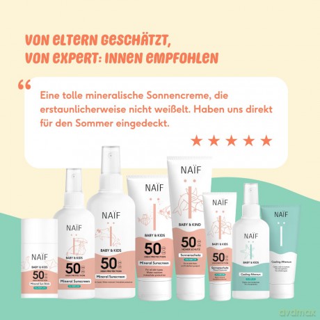 NAIF Children´s sun protection spray SPF 50 (Mineral Sunscreen) 100 ml