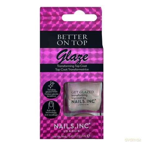 Nails.Inc Better On Top Get Glazed (Transforming Top Coat) 14 ml