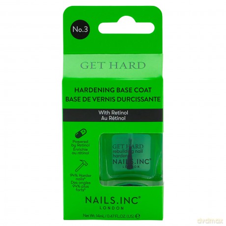 Nails.Inc Strengthening base coat with retinol Get Hard (Rebuilding Nail Hardener) 14 ml