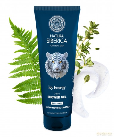 Natura Siberica Ice Energy 2in1 Shower Gel for Body and Hair 200 ml