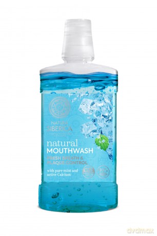 Natura Siberica Natural Mouthwash with Mint and Active Calcium (Natural Mouthwash) 520 ml