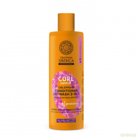 Natura Siberica Protein conditioner 2-in-1 for curly and wavy hair Curl Control (Conditioner Co-Wash 2-in-1) 400 ml