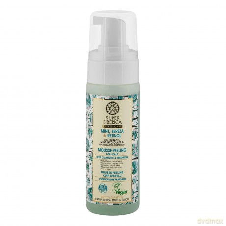 Natura Siberica Super Siberica Mousse-Peeling for Scalp Mint, Birch and Retinol 170 ml