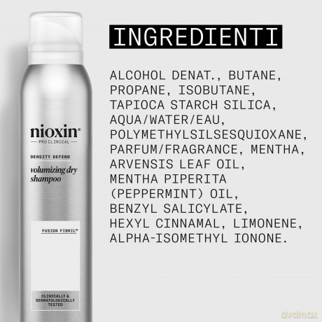 Nioxin Dry shampoo for hair volume (Volumising Dry Shampoo) 180 ml