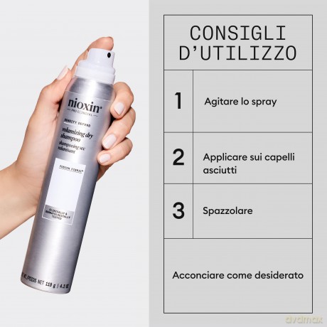 Nioxin Dry shampoo for hair volume (Volumising Dry Shampoo) 180 ml
