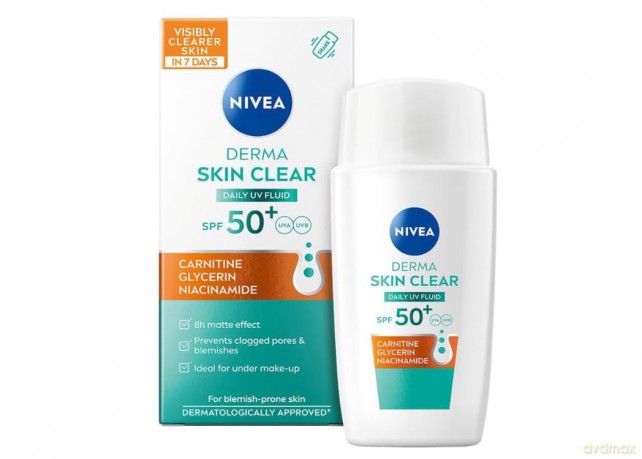 Nivea Daily UV Fluid for Problematic Skin Derma Skin Clear SPF 50+ (Daily UV Fluid) 40 ml
