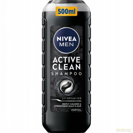 Nivea Men´s Deep Cleansing Shampoo (Active Clean Shampoo) - Volume: 500 ml