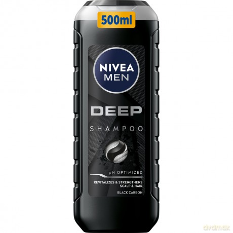 Nivea Revitalizing shampoo for oily hair and scalp Men (Deep Shampoo) - Volume: 500 ml