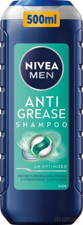 Nivea Shampoo with sage for oily hair Men (Anti Grease Shampoo) - Shade: 500 ml