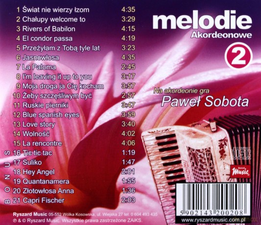 Paweł Sobota: Akordeonowe Melodie 2 [CD]