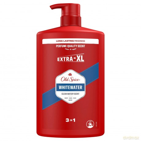 Old Spice Shower gel for men WhiteWater (Body-Hair-Face Wash) - Volume: 1000 ml
