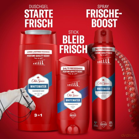 Old Spice Shower gel for men WhiteWater (Body-Hair-Face Wash) - Volume: 1000 ml