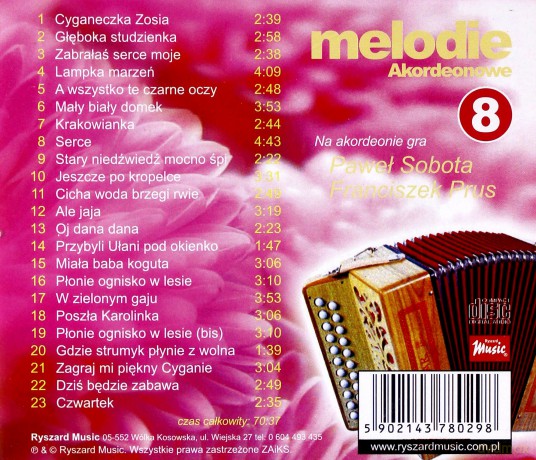 Akordeonowe Melodie 8 [CD]