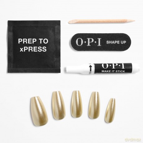 OPI Gel nails xPRESS/ON (Press-On Nails - Break The Gold)