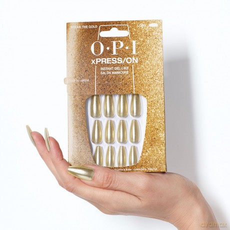 OPI Gel nails xPRESS/ON (Press-On Nails - Break The Gold)