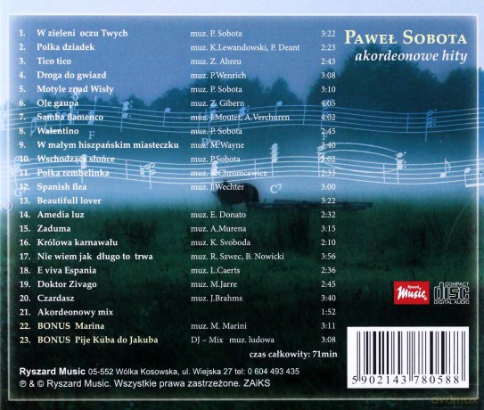 Paweł Sobota: Akordeonowe hity [CD]