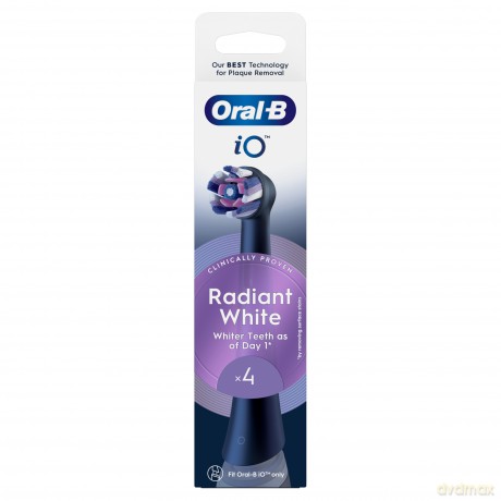 Oral B Replacement brush heads iO Radiant White Black 4 pcs