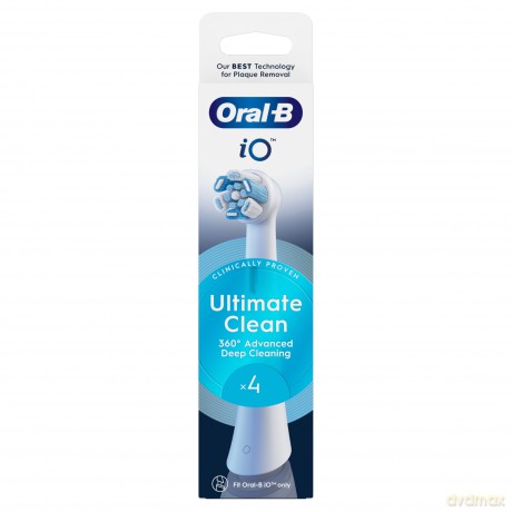 Oral B Ultimate Clean iO White replacement brush heads 4 pcs
