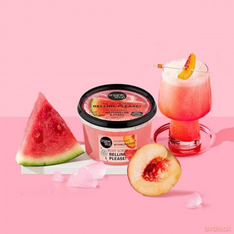 Organic Shop Bellini, please! Hydrating Body Scrub Watermelon and Peach 250 ml